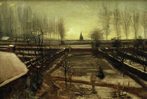 V. van Gogh, Nuenen parish garden in snow by klassik art