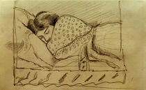 August Macke / Elisabeth sleeping by klassik art