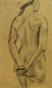 A.Macke / Female Nude 53 / Drawing by klassik art
