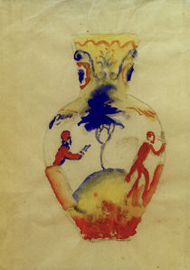 August Macke, Vase mit zwei Figuren von klassik art
