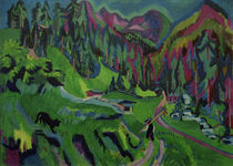 E.L.Kirchner, Landschaft Sertigtal, 1924 von klassik art