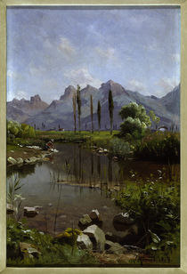 P. Mönsted, Bachufer am Genfersee by klassik art