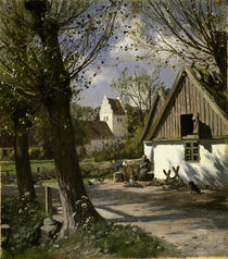 Peder Mørk Mønsted, Summer in the Countryside by klassik art