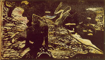Gauguin / Auti Te Pape / Woodcut / 1893 by klassik art