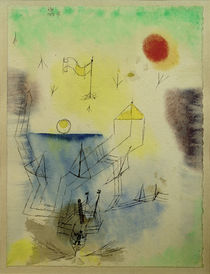 Paul Klee, (Der Neuland Seefahrer tritt die Reise an) / Aquarell 1917 by klassik art
