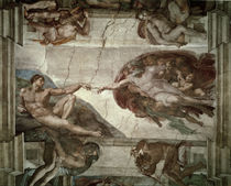 Michelangelo, Erschaffung Adams von klassik art