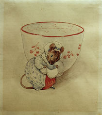 Beatrix Potter, Miss Mouse curtsying by klassik art