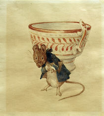 Beatrix Potter, Mr Mouse bows by klassik art