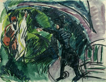 Pantomime Reimann I / E.L.Kirchner / Watercolour 1912 by klassik art