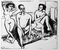 E.L.Kirchner / Three Nudes by klassik art