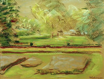 M.Liebermann, "Flower terrace to the northeast" / painting by klassik art