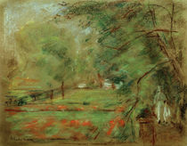 M.Liebermann,"Walk in the garden at Wannsee" / painting by klassik art