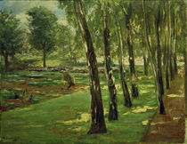 M.Liebermann, "Birch avenue in the Wannsee garden, view to the cabbage field" / painting by klassik art