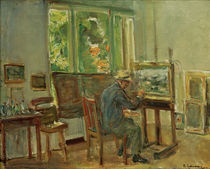 M.Liebermann, "The artist in his studio...", self portrait / painting by klassik art