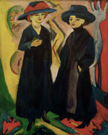 E.L.Kirchner, Zwei Mädchen (Midinetten) von klassik art