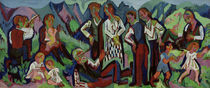 E.L.Kirchner / Mountain Farmers on Sunday by klassik art