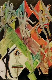 E.L.Kirchner, Farbentanz (Entwurf) von klassik art