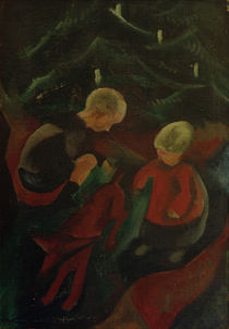 P.A.Seehaus / Two Children Under the Christmas Tree by klassik art