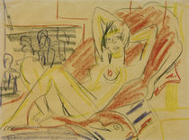 E.L.Kirchner, Liegender weiblicher Akt von klassik art