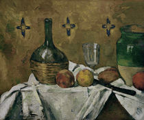 Cézanne / Still life with bottle, glass by klassik art