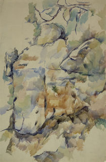 P.Cézanne, Felsen bei den Höhlen ... von klassik art