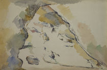 P.Cézanne, Felsen und Grotte / Aquarell von klassik art