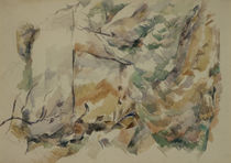 P.Cézanne, Felsen bei den Höhlen ... von klassik art