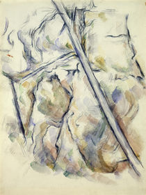 Cézanne / Pine Trees and Rocks by klassik art