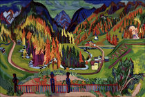 E.L.Kirchner, Sertig valley in autumn by klassik art