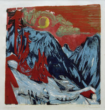 Ernst Ludwig Kirchner / Winter Moonlit Night. by klassik art