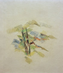 Cézanne / Study of Tree / Watercolour by klassik art