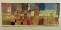 Paul Klee, Ansicht von Kairuan / Aquarell, 1914 von klassik art