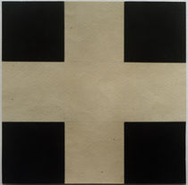 I. G. Tschaschnik, Weißes Kreuz auf schwarzem Grund by klassik art