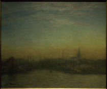 Kopenhagen, Ansicht des Hafens nach Sonnenuntergang / Gem. v. J. Paulsen by klassik art