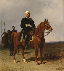 Otto von Bismarck, Reiterbildnis / Gemälde von E. Volkers by klassik art