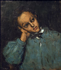 Cézanne / Boy leaning on his hand by klassik art