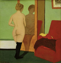 F.Vallotton / Female Nude before Mirror by klassik art