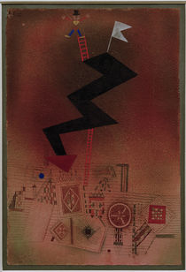 P.Klee, Gebannter Blitz von klassik art