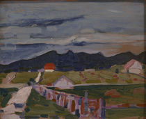 W.Kandinsky, Fields at Murnau by klassik art