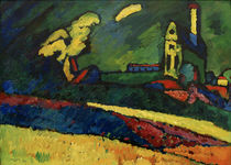 Kandinsky, Murnau – Landschaft mit Kirch von klassik art