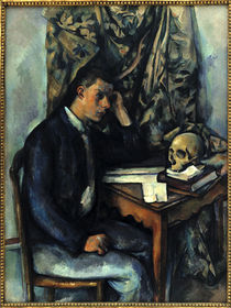 Cezanne / Young man with skull /  c. 1896 by klassik art
