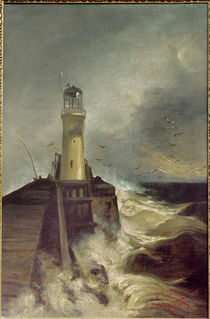 W.Leistikow, Mole mit Leuchtturm von klassik art