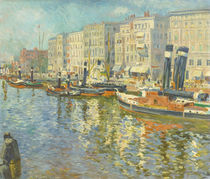 Stettin, Hafen / Gemälde von Philipp Franck von klassik art