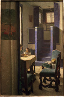 C.Moll, Salon im Haus auf der Hohen W. von klassik art