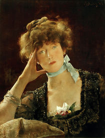 Sarah Bernhardt / Gemälde von Alfred Stevens von klassik art