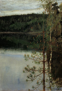 A.Gallen-Kallela, Blick auf einen See von klassik art
