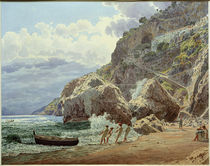 Amalfi, Kapuzinerkloster / Aquarell von J. Alt by klassik art