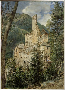 Taufers, Burg Taufers  / Aquarell von R. von Alt von klassik art