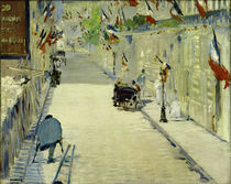 E.Manet, Rue Mosnier mit Fahnen von klassik art