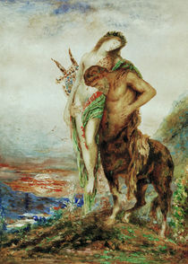 Gustave Moreau, The tired centaur by klassik art